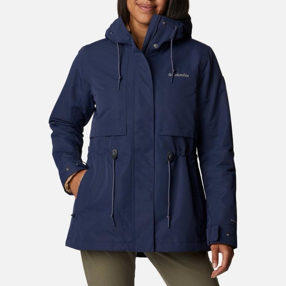 Columbia NWT Nocturnal Blue Tan Sherpa Drop Ridge 3-in-1 Interchange Jacket - Picture 4 of 15